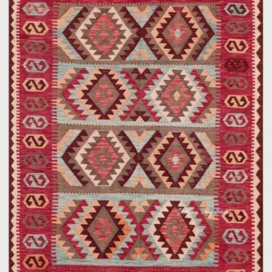 Hand Woven Cotton Kilim Area Rug For Living Room CK-509