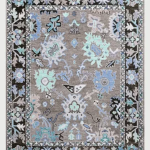 Artistic Traditional Hand Knotted Green Large Area Rug